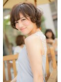 華やかさアップ　上流大人キュートショートボブ