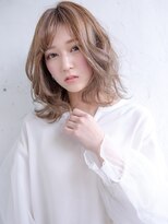 ソワン ド ブランシュ ライフ 八戸ノ里店(Soin de Blanche LIFE) ゆるふわアレンジヘアスタイル×ハイトーンカラー◎30代40代