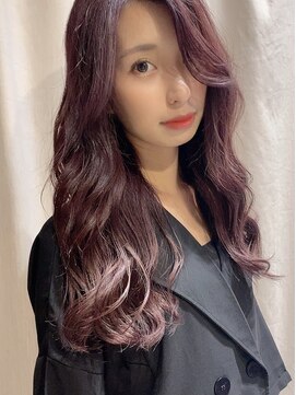 レア 渋谷(Le'a) 韓国ヘアパープルカラー