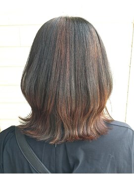 イコウヘアデザイン(icou hair design) ハイライト☆くびれミディアム