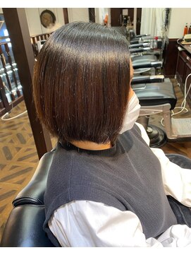 ハレケルーピディア(HAREKE loopidia) ストレートパーマ×ボブ