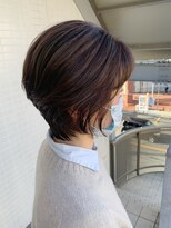 オーシャン(Ocean)&nbsp;[OCEAN Hair&Life藤原純] 明るい白髪染めくびれショート☆