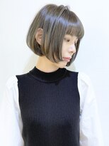 モリオフロムロンドン 松戸店(Morio from London)&nbsp;【松戸　ムラマツ】カーキグレー大人かわいい前下りボブ