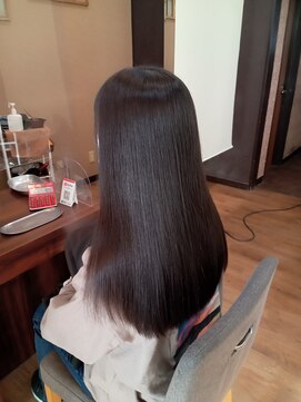 ヘアーアンドメイクサワ 佐久店(sawa) 20代30代 ストレート　ロング　ナチュラル　ツヤカラー