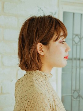 美容室 シープ 小岩店(Seep) オレンジベージュボブ【小岩】