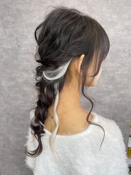 アルバ ヘアリゾート(ALBA) 【ALBA塚原】ポイントエクステ＋編み下ろしスタイル