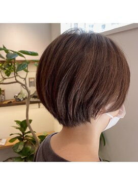 タナココロ 新丸子 バイ ムーン 武蔵小杉(tanacocolo by moon) 7月#斜めバング#グレージュカラー#デザインカラー