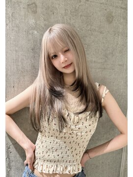 モニカ(MONIQA) ミルクティー/裾カラー