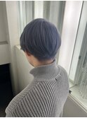 韓国カラー/メンズ/シルバー/グレー/ダブルカラー/和光市