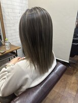 ライフ 忍ケ丘店(Lyfe)&nbsp;切りっぱなしボブ_ピンクブラウンデザインカラー428