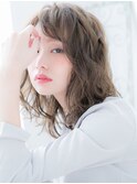 関内/髪質改善/カーキベージュ×ボブパーマリラクシー波巻きi