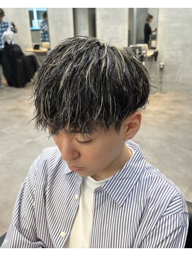 トゥイン 八王子(TWIN) メンズハイライトメッシュ/men's/メンズブリーチカラー/八王子駅