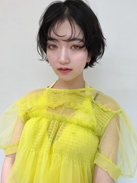 ホォレ 豊中店(fore) オリーブベージュショートミニボブグレージュブリーチレイヤー