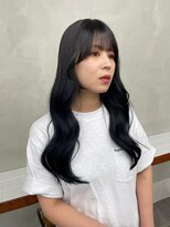 ニコ トウキョウ 渋谷(nico TOKYO)&nbsp;ブルーブラック/レイヤーカット/顔まわりレイヤー