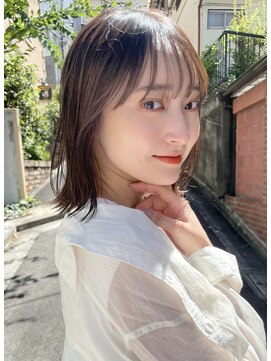 サンド ミュウ 横浜店(sand mieu) オリーブベージュ/韓国/レイヤーカット/ボブ/顔周り/前髪/横浜