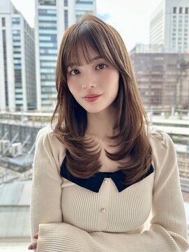 バイオレット ナゴヤ(Violet Nagoya) ロングレイヤーハイレイヤーぱっつん前髪ブリーチなRI-5