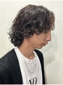 波巻きスパイラルパーマメンズウルフメンズボブ群馬高崎パーマ
