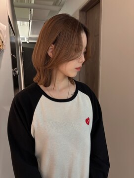 ポノ(po_no) 顔まわりレイヤーボブミディアム