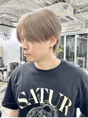 #ダブルカラー#ケアブリーチ#ハイトーン#ミルクティー#メンズ