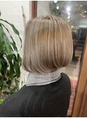 白髪ぼかしハイライト