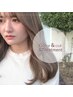 透明感カラー＆カット＆美容師開発のしっとり感トリートメント付♪ ￥9000