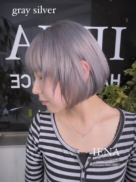 イエナ 渋谷(IENA) デザインカラーケアブリーチダブルカラーブラックグレーシルバー