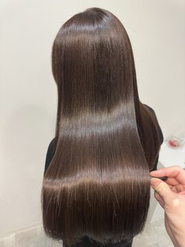 イオエ 岡本(ioe) 前髪/アンブレラカラー/こなれミディ/髪質改善/縮毛矯正