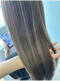 髪質改善縮毛矯正◎暗髪グレージュレイヤー大人可愛い艶髪美髪