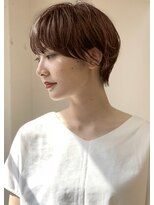 ラリカ(La Rica)&nbsp;耳だしショート！　チョコレートベージュ　小顔に見せるヘア