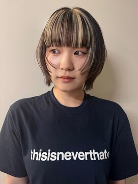 ノラ シブヤ(NORA) レイヤーボブレイヤー姫カット顔まわりカットボブウルフカット