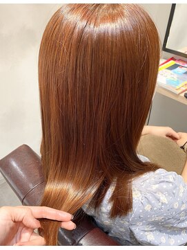 ルルカ ヘアサロン(LuLuca Hair Salon) 【 LuLuca豊中/蛍池】艶色オレンジブラウン