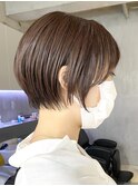調布ショートボブレイヤーボブ切りっぱなしミニボブ前下がり前髪