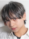 シースルーマッシュ×ナチュラルメンズメイク