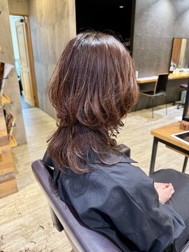 西宮/ウルフカット/ウルフレイヤー/ウルフスタイル/白髪染め