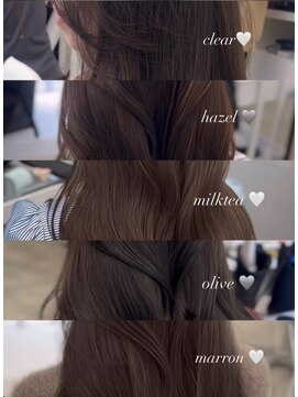 アイシー 表参道(ICY) 透明感カラー♪ヘーゼルマロンミルクティーオリーブ