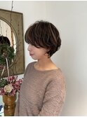 マッシュショートボブ/透明感ハイライト/高保湿トリートメント