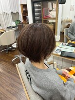 ユイマァル 倉敷店(YUIMARL)&nbsp;くびれショートレイヤー30代40代50代脱白髪染め大人ハイライト