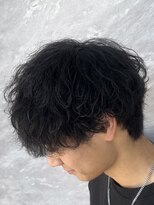 グロップ 町田(GLOP) 無造作束感メンズ波巻きパーマ