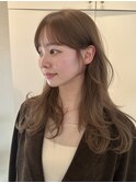 韓国風/レイヤー/前髪カット/オリーブ/透明感/ハッシュカット