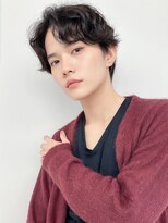 アース 市ヶ谷店(HAIR&MAKE EARTH)&nbsp;20代30代波巻きマッシュ◎アップバングでワイルド