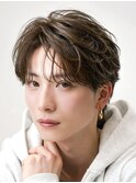 フェザーパーマニュアンスパーマセンターパートショート
