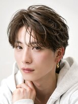 オーシャントーキョーオーバー 渋谷(OCEAN TOKYO OVER)&nbsp;フェザーパーマニュアンスパーマセンターパートショート