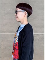 イラカ(elaka)&nbsp;ボルドー×刈り上げマッシュ