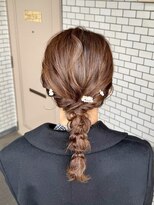 ソノ(sono) 編みおろし ミディアムヘアセット お呼ばれヘア イベントヘア