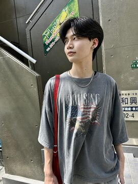 プランツヘアー リバースセンターパート 毛流れニュアンスパーマ 博多美容室