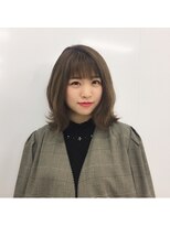 ユニヘアデザイン 徳島店(Uni. hair design) くびれ可愛い外ハネミディ