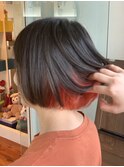 #インナーカラー#ボブ#大人ボブ#黒髪
