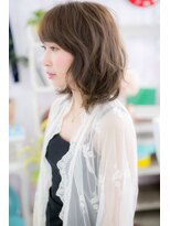 ヘアアンドビューティー ミック(Hair & Beauty miq) 無造作ウェーブ×くせ毛風ミディb