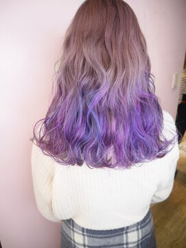 シェリエ(Cherie) ユニコーンカラー/寒色系カラー/三色カラー/グラデーションカラ