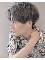 アンクー(Ankh) 【Ankh】ルーズマッシュ×グレーホワイト#カーキグレージュ